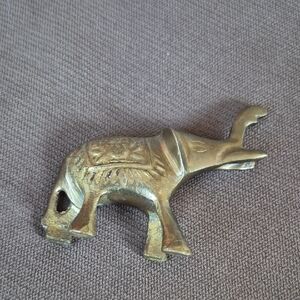 Brass Elephant Figurine